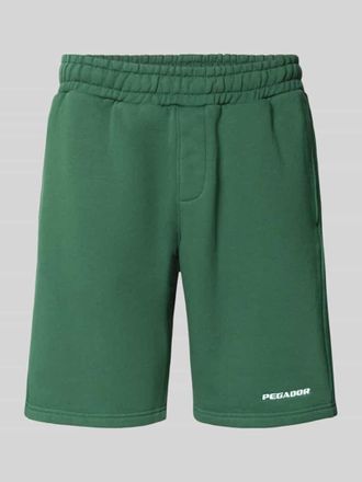 Pegador Shorts mit elastischem Bund und Logo-Stitching in Dunkelgruen, Gr&ouml;&szlig;e XXL