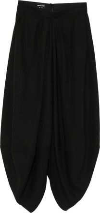 Giorgio Armani Broeken, Dames, Zwart, M, Asymmetrische Pliss&eacute;rok