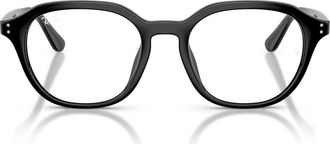 Ray-Ban 52mm Square Optical Glasses in Black at Nordstrom