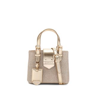 Carvela Womens Maria Disco Micro Bag - Gold Fabric - One Size
