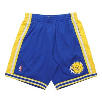 Mitchell & Ness NBA Swingman Shorts Golden State Warriors Road 1995-96 Blue Yellow SMSHGS18230-GSWROYA95