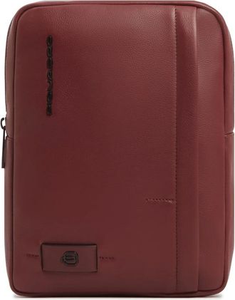 Piquadro W137 Crossbody Bag - Heren - Schoudertassen - Rood - ONE Size - Leer - Tassen