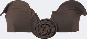 Magda Butrym Floral-appliqu&eacute; bikini top