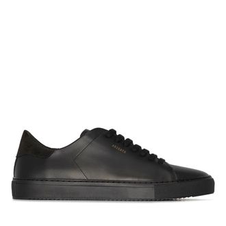 Axel Arigato Black Clean 90 Minimalist Textured Heel Leather Sneakers