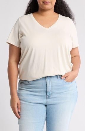 Madewell Soft Fade Cotton T-Shirt in Dove at Nordstrom Rack, Size 2X