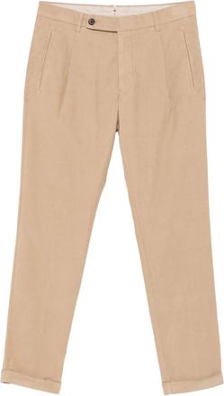 Berwich pleated micro-pana trousers - Neutrals