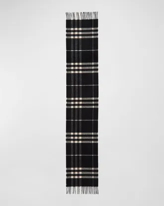 Burberry Men & apos;s Giant Check Cashmere Scarf