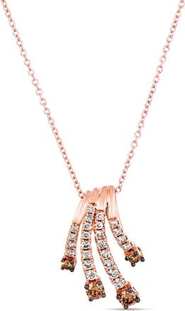 Le Vian Nude Diamonds 14K Rose Gold 0.55 Ct. Tw. Diamond Pendant Necklace