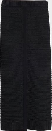 Misook Monochromatic Ottoman Knit Maxi Skirt