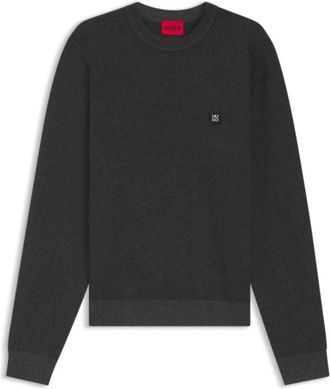 HUGO BOSS Knitted sweater with stacked logo