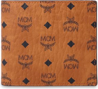 MCM Visetos Billfold Portemonnee - unisex - Portefeuilles - Bruin - ONE Size - Leer - Accessoires