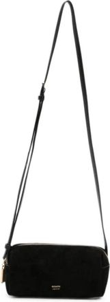 Khaite Lina Crossbody - Dames - Schoudertassen - Zwart - ONE Size - Su&egrave;de - Tassen