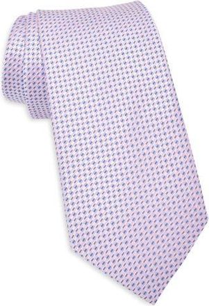 Tommy Hilfiger Sintra Geometric Jacquard Tie in Pink at Nordstrom Rack