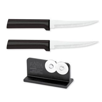 Rada Cutlery 4.375-Inch Super Parer Set of 2 & Quick Edge Knife Sharpener in Black at Nordstrom