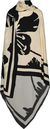 Johanna Ortiz Astromelia silk shawl - Neutrals