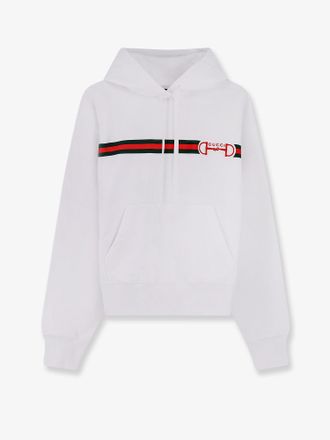 Gucci Felpa in cotone con Morsetto ricamato frontale - GUCCI - gender_Woman