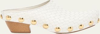 Bottega Veneta Gondola Intrecciato Leather Clog Mules