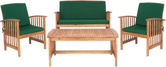 Safavieh Rocklin 4 Piece Outdoor Set (Indoor / Outdoor)