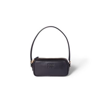 Miu Miu Leather Pouch, Woman, Black
