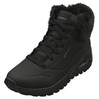 Skechers Womens Uno Rugged - Fall Air Winter Boots, Black, 8 UK