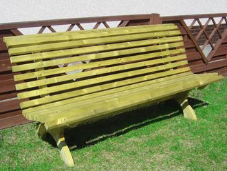 Lasa Home Banco De Madera Impregnada Lasa Green Park