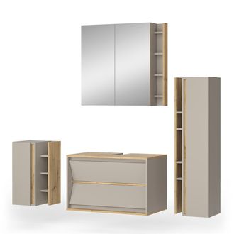 Vicco Conjunto De Muebles De Ba&ntilde;o Edelin, Cachemira, 4 Partes, Vicco