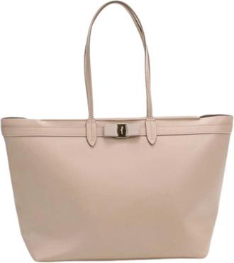 Ferragamo Pre-owned Tote Bags, female, Beige, Size: ONE SIZE Pre-owned 21-h989 Tote bag