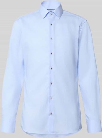 Eterna Slim Fit Business Hemd aus Lyocell-Mix mit Kentkragen in Bleu, Gr&ouml;&szlig;e 38