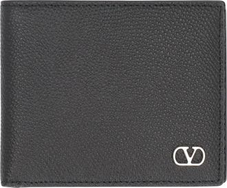 Valentino Garavani Signature Leren Portemonnee - Heren - Portefeuilles - Zwart - ONE Size - Leer - Accessoires