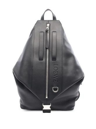Loewe 2010-2025 Calfskin Convertible backpack - women - Calf Leather - One Size - Black