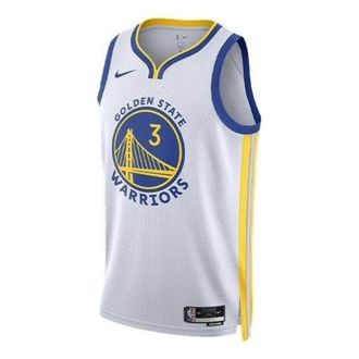 Nike Dri-Fit NBA Golden State Warriors Association Edition 22-23 Jersey White Blue Yellow DN2077-106