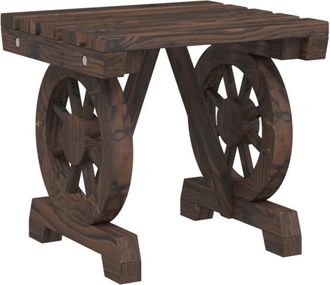 vidaXL Vidaxl - Reposapi&eacute;s De Jard&iacute;n Madera Maciza De Abeto 40x36,5x38,5 Cm