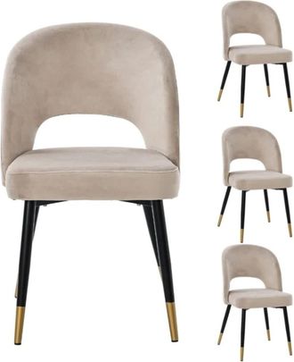 Vintahome Pack 4 sillas Mavi beige