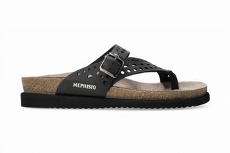 Mephisto Womens Helena Perforated Sandal In Black