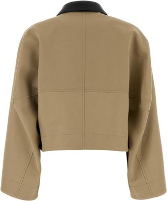 Givenchy Womens Cocoon Jacket Beige Cotton