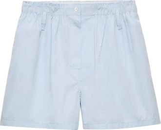 Prada Shorts in popeline di cotone - Blu