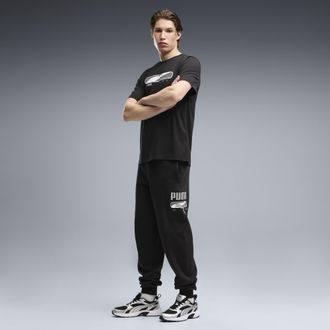 Puma Pantaloni della tuta in pile PUMA Sport Logo Play da uomo, Abbigliamento, Nero, XXL