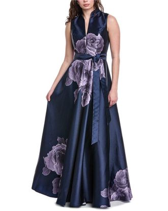 Rene Ruiz Floral Print Maxi Dress