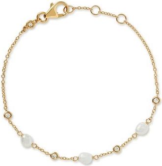 Astley Clarke Pearl and Sapphire Station Bracelet at Nordstrom