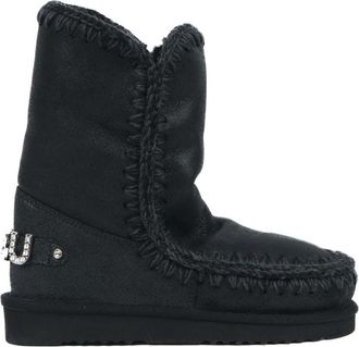 Mou Eskimo 24 Zwarte Laarzen - Dames - Winterlaarzen - Zwart - 36 EU - Wol - Schoenen