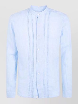 Tintoria Mattei linen pleated shirt