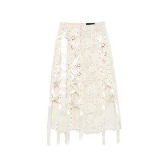 Simone Rocha Dames, Rokken, Beige, Maat: 3XS Polyamide