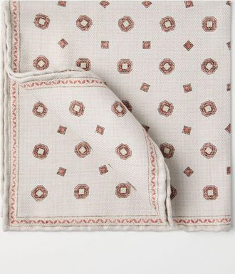 Brunello Cucinelli Fazzoletto da taschino con stampa - Toni neutri