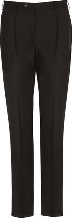 Pantaloni Torino Dark Brown Zip Fastening Pants
