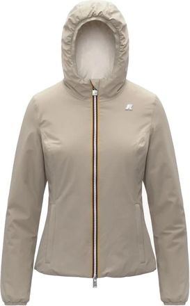 K-Way Lily St Warm Double - Dames - Zomerjassen - Beige - M - Polyester - Jassen