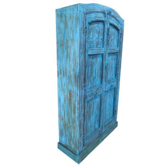 Wanderlust Deco Armario de madera artesanal 90-100x37x170-195h cm