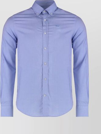 Paul & Shark cotton shirt with buttoned cuffs and collar