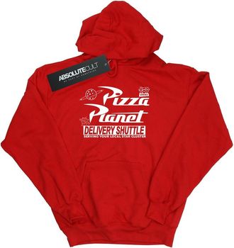 Disney Heren Toy Story Pizza Planet Logo Hoodie (Rood)