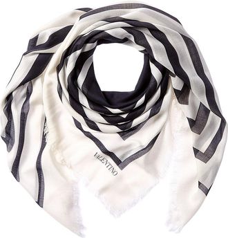 Valentino Cashmere & Silk-Blend Scarf