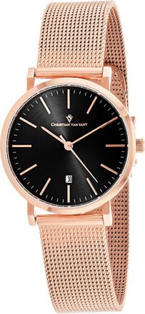 Christian Van Sant Womens Black dial Watch